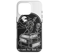 Nocturne Pact Book Club Gothic Dark Academia Reader Case for iPhone 16 Pro