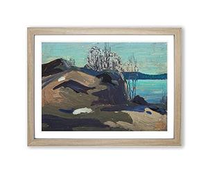 Nocturne Spring By Tom Thomson Classic Painting Framed Print | A3 Oak Framed Wall Art | Ready to Hang | Classic Landscape Picture | Living Room Bedroom Lounge Office