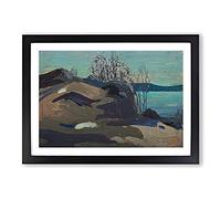 Nocturne Spring by Tom Thomson Framed Print | A2 Black Framed Wall Art | Ready to Hang | Modern Landscape Picture | Living Room Bedroom Lounge Office