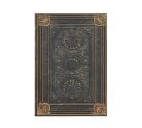 Paperblanks Lined Journal Nocturnelle Midi - Flexi softcover, 100gsm, ribbon, memento pouch