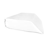 Nod Off Leg Elevation Pillow Wedge Pillow for Legs and Sleeping Orthopaedic Leg Support Memory Foam Pillow Relieves Knee, Hip Lower Pain hypoallergenic wedge pillow Washable - White