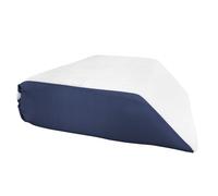 Nod Off Leg Elevation Pillow Wedge Pillow for Legs and Sleeping Orthopaedic Leg Support Memory Foam Pillow Relieves Knee, Hip Lower Pain hypoallergenic wedge pillow Washable (Navy Blue)
