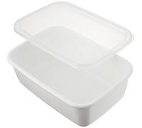Nodahoro WRF-M White Series Storage Container, Rectangular Deep Type, M, Seal Lid, Made in Japan