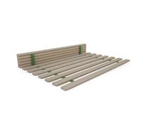 Nodax Double Bed 4F6In Slats - Solid Pine Wood Replacement Slats, Sustainable, Eco-Friendly Material, Easy To Assemble - Set Of 16