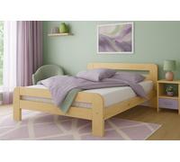 Nodax Super King Bed Frame, F2, Solid Pine Wood, Easy Assembly, Sturdy Slats & Extra Support Legs, 6Ft, Pine Finish