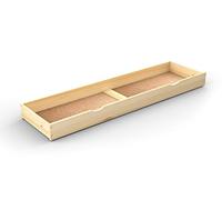 Nodax Under Bed Storage Drawers - Organizer Box for Bed Frames, Bedroom Furniture for Clothes & Blankets, Solid Wooden Underbed Storage Drawers with Grooves, Strong & Durable | (Pine) 198cm