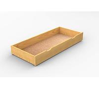 Nodax Under Bed Storage Drawers - Organizer Box for Bed Frames, Bedroom Furniture for Clothes & Blankets, Solid Wooden Underbed Storage Drawers with Grooves, Strong & Durable | (Alder) 98cm