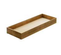 Nodax Under Bed Storage Drawers - Organizer Box for Bed Frames, Bedroom Furniture for Clothes & Blankets, Solid Wooden Underbed Storage Drawers with Straight Sides, Strong & Durable | 150cm (Walnut)