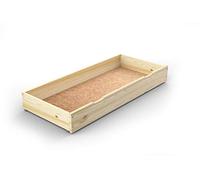 Nodax Under Bed Storage Drawers - Organizer Box for Bed Frames, Bedroom Furniture for Clothes & Blankets, Solid Wooden Underbed Storage Drawers with Grooves, Strong & Durable | (Pine) 98cm