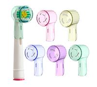 Nodcows Pack of 5 Toothbrush Covers Compatible with Oral B Replacement Toothbrushes, Electric Toothbrush Cover, Dustproof Toothbrush Heads for Travel, Toothbrush Protective Cap (5 Colours),