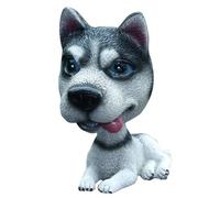 Nodding Northern Dog Resin Bobblehead Car Dashboard Ornament for Vehicle