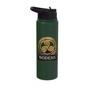Nodens Ancient Celtic God of Healing Triskelion Symbol Stainless Steel Insulated Water Bottle
