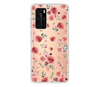 Nodigao Compatible for Realme 14X 5G / Realme C75 4G Case Pretty Silicone TPU Clear Transparent with Animal Pattern Design Shockproof Cover Cases - Flower