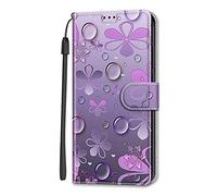 Nodigao for Oppo Reno 13 FS/Oppo Reno 13F 4G 5G Wallet Case for Girls Men Pretty Silicone Leather Animal Pattern Design with Stand Card Slot Kickstand Shockproof Cute Cover Cases - Purple