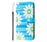 Nodigao for ZTE Blade A76 5G Wallet Case for Girls Men Pretty PU Leather Animal Pattern Design with Stand Card Slot Kickstand Shockproof Cute Cover Cases - Flower A