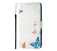 Nodigao for ZTE Blade A76 5G Wallet Case for Girls Men Pretty PU Leather Animal Pattern Design with Stand Card Slot Kickstand Shockproof Cute Cover Cases - Butterfly