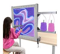 NODOCA 70cm Tufting Frame with Knobs, Aluminum Metal Frame for Rug Making, Tufting Cloth Stand for Beginners