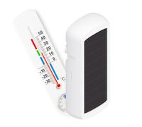 NodOn - Zigbee 3.0 Battery-Free Temperature and Humidity Sensor, self-contained, Low-Light Solar Panel, Maintenance-Free, Compatible Alexa, Home Assistant, Jeedom, Zigbee2MQTT, ZHA