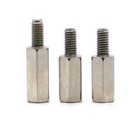 Nodrest 10pcs M2 M2.5 M3 M4 Nickel Plated Male To Female Standoff Spacer Hexagonal Hex Stud Spacer Pillars(4mm,M2.5 10pcs)