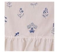 Nodrest 1PC French Ruffle Cotton White Tablecloth Tea Table Decoration Rectangle Cover For Kitchen Wedding Dining Party Decor(White-B,150x260cm)