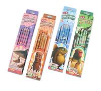 Nodrex 48 PCS Italian Brainrot HB Pencils with Eraser, Pencils for Kids, Graphite Writing Pencil Set, Drawing Pencil with Rubber on the End, School Stationery Pack with Sharpeners