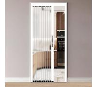 NoDrill Honeycomb Closet Door with Handles & Acrylic Room Divider GateLight 129x203cm Slish Easy Inllat