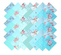 Nodsaw Layered Cake Fabric Quilting 10 Inches, 10 x 10 Inch Square Precut Fabrics for Quilting Floral Print Cotton Square for Sewing DIY Patchwork (42pcs)