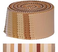 Nodsaw Solid Jelly Roll Fabric for Quilting 42 Strip 2.5" x 44", Cotton Fabric Strips Jelly Rolls for Quilting, Rug, Blanket, Quilt, and Crafts - Brown White Coffee Khaki Cream Ivory Natural