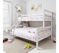 Nöa and Nani Hanna Triple Bunk Bed with Single and Double Bed in White Nöa and Nani White Single