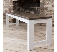 Nöa and Nani Hever Bench in White and Dark Pine Nöa and Nani White