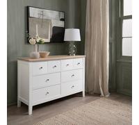 Nöa and Nani Leines 8 Drawer Chest of Drawers in White & Oak Nöa and Nani White