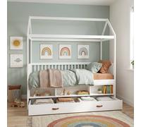 Nöa and Nani Lottie Bo Peep House Day Bed with Pull-Out Trundle in Classic White | Size: Single Nöa and Nani White Single