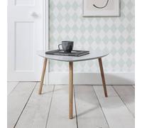 Nöa and Nani Malme Extra Large Side Table in Chalk Grey and Natural Pine Nöa and Nani Grey
