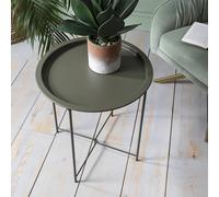 Nöa and Nani Metal Side Table in Olive Green Nöa and Nani Green