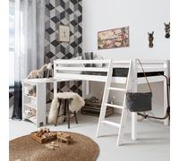 Nöa and Nani Moro Cabin Bed Midsleeper with Pullout Desk in White | Size: Single Nöa and Nani White Single