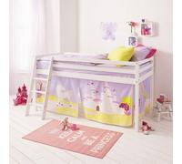 Nöa and Nani Moro Cabin Bed with Ladder and Princess Fairytale Tent in White | Size: Single Nöa and Nani White Single