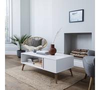 Nöa and Nani Otto Coffee Table with Storage in White Nöa and Nani White