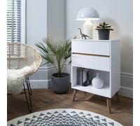 Nöa and Nani Otto Oversize Side Table Chest 2 Drawer & Storage in White Nöa and Nani White