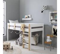Nöa and Nani Una Midsleeper Cabin Bed in White | Size: Single Nöa and Nani White Single