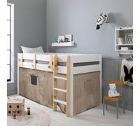 Nöa and Nani Una Midsleeper Cabin Bed & Tent in White | Size: Single Nöa and Nani White Single
