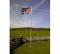 Nöa & Nani Aluminium Flagpole 20Ft With 2 Flags Union Jack And England Flag