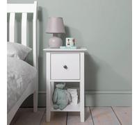 Nöa & Nani Noa & Nani Bedside Table With Drawer In Classic White Asora