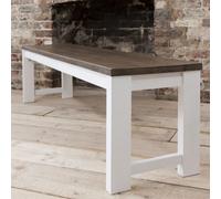 Nöa & Nani Noa & Nani Bench In White And Dark Pine Hever
