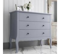 Nöa & Nani Noa & Nani Chest Of Drawers 3 Drawer In Silk Grey Camille
