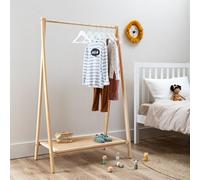 Nöa & Nani Noa & Nani Clothes Rail And Shoe Rack In Natural Rattan Nelly