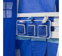 Nöa & Nani Noa & Nani Kids Bed Tidy Pocket Organiser - 3 Pocket Velcro Storage For Cabin Bed & Bunk Bed - Blue Nw Design
