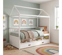 Nöa & Nani Noa & Nani Lottie Bo Peep House Day Bed With Pull-Out Trundle In Classic White