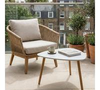 Nöa & Nani Noa & Nani Malme Extra Large Outdoor Side Table For Balcony & Patio In Chalk Grey