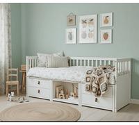 Nöa & Nani Noa & Nani Midsleeper Day Bed With Underbed Storage Drawers In White Lottie