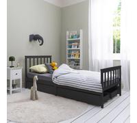 Nöa & Nani Noa & Nani Single Bed 3Ft Frame With 4 Pull Out Storage Drawers In Anthracite Otis